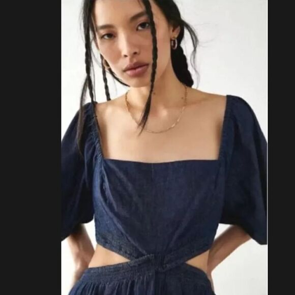 Free People Cross of Sunlight Endless Summer Mini Dress M - Picture 2 of 5